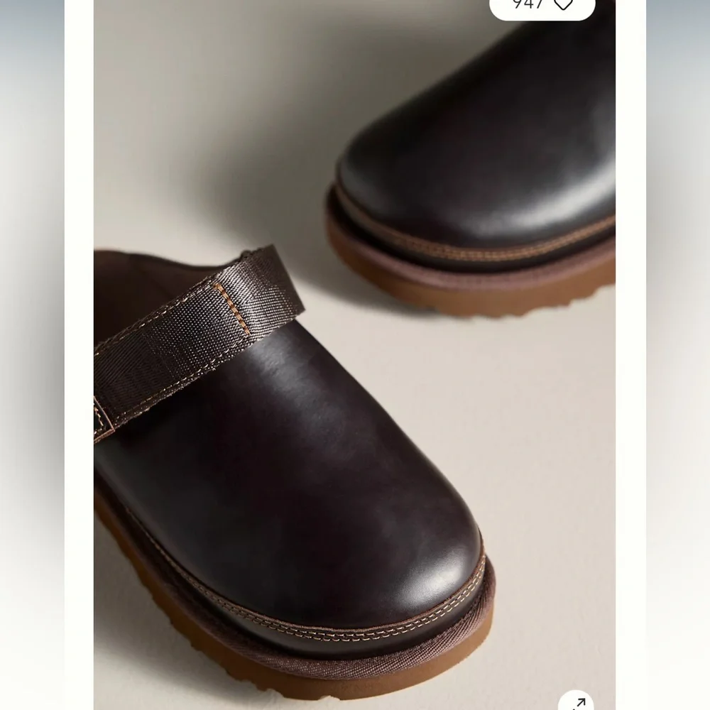 UGG® Goldenstar Slingback Clogs in Ironwood - Picture 2 of 5